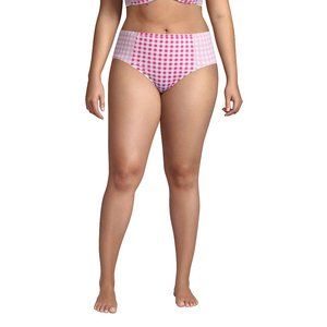 Lands' End Women's Plus Size Chlorine Resistant Retro High Waisted